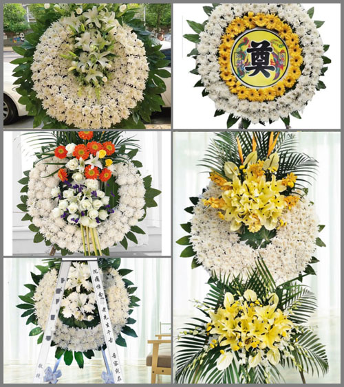 浙江省温州黟县灵昆街道海思村花圈速递